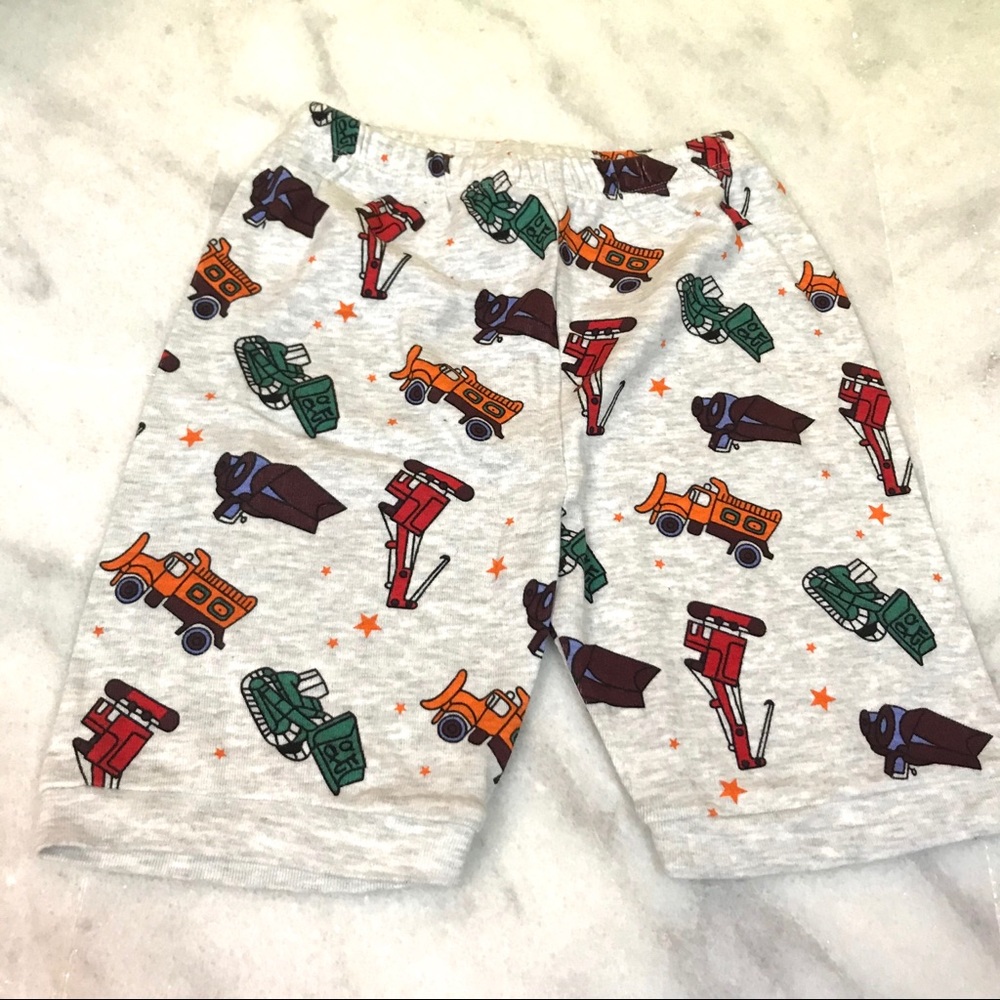 elowel • trucks cars print pajama sleep shorts 6y